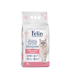 FELIN Άμμος για Γάτες άρωμα Baby Powder 5ltr