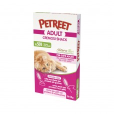 PETREET A501 Adult - Κρεμώδη λιχουδιά Τόνος με μπιζέλια 6 X 14gr