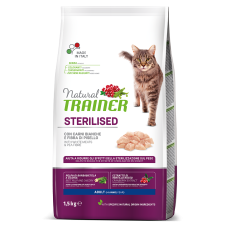 Natural Trainer Adult Sterilised Fresh White Meats  3kg