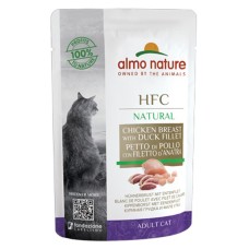 Almo Nature Cat Raw Chicken Breast & Duck Fillet 55gr