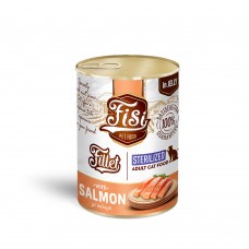 FISI CAT ADULT FILLET ΣΟΛΩΜΟΣ ΣΕ ΖΕΛΕ STERILIZED 400gr