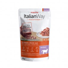 ITALIAN WAY Adult Sterilised Νιφάδες σε Σάλτσα με Χοιρινό & Cranberries 85gr