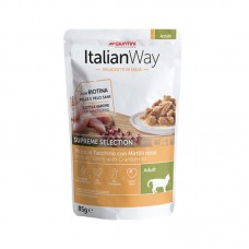 ITALIAN WAY Adult Νιφάδες σε Σάλτσα με Γαλοπούλα & Cranberries 85gr