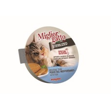 Miglior Gatto Sterilised Small Cups Mousse Ψάρι