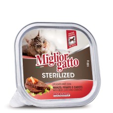 Miglior Gatto Sterilised Πατέ Βοδινό & Συκώτι 100gr