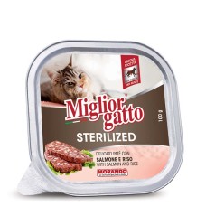 Miglior Gatto Sterilised Πατέ Σολομός & Ρύζι 100gr