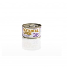 NATURAL CODE 38 SOFT JELLY ADULT CAT - Τόνος, Βοδινό & Ελιές  85gr