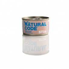 NATURAL CODE ST04 PATE Sterilized ADULT CAT - Τόνος & Γαύρος 85gr