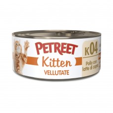 PETREET K04 Kitten - Κρέμα Κοτόπουλο με κατσικίσιο γάλα 60gr