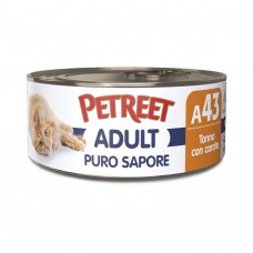 PETREET A43 ADULT - Εκλεκτός τόνος και Καρότα 70gr