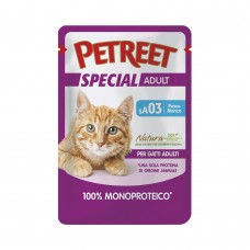 PETREET sA03 Special Adult - 100% Μονοπρωτεϊνική με Λευκά Ψάρια 70gr