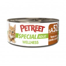 PETREET sA52 Special Adult - Wellness Τόνος με καρότα και κολοκύθα 70gr
