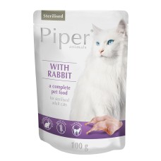 Piper Cat Adult Sterilised Rabbit Pouch 100gr