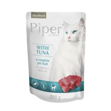 Piper Cat Adult Sterilised Pouch Τόνος  100gr