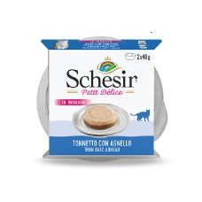 Schesir Cat Petit Delice Tuna & Lamb 2x40g