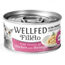 Wellfed Filleto Chicken & Shrimps 70gr