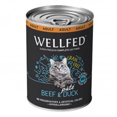 Wellfed Adult Outdoor Sterilised Beef & Duck 400gr