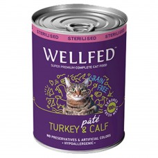 Wellfed Sterilised Adult - Turkey & Calf 200gr