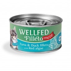 Wellfed Filleto Meze Kitten Tuna & Duck 70gr  
