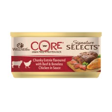 Wellness Core Signatrue Select Chunky Βοδινό & Κοτόπουλο σε σάλτσα 79gr