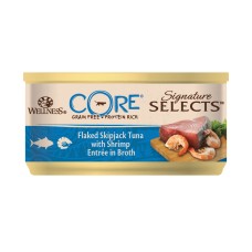 Wellness Core Signatrue Select Flaked Τόνος & Γαρίδα σε ζωμό 79gr