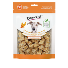 Dokas Freeze Dried Chicken Breast Cube with Sweet Potato, Linseed & Coconut oil 150gr