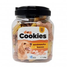 M.B.F. Dog Cookies Κοτόπουλο - Μπέϊκον 1.2kg