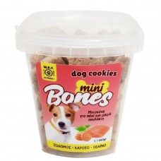 M.B.F. Dog Cookies Mini Bones Σολομός - Καρότο -Σέλινο 160gr