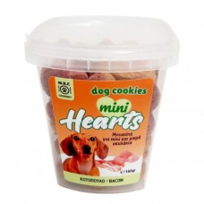 M.B.F. Dog Cookies Mini Hearts Κοτόπολο - Μπέϊκον 160gr