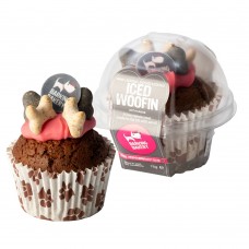 The Barking Bakery Cupcake Vanilla Woofin με επικάλυψη Ρόζ  Γλάσο Γιαουρτιού 75gr