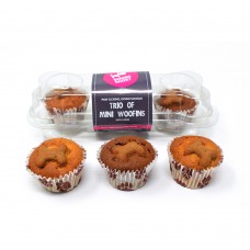 The Barking Bakery Cupcake MINI TRIO OF WOOFINS