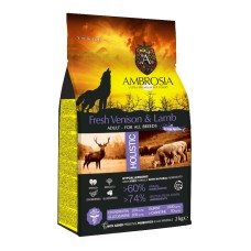 Ambrosia Adult Fresh Venison and Lamb 12kg