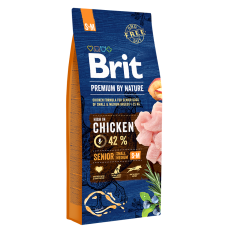 Brit Premium By Nature® Dog Senior Small & Medium για Ηλικιωμένους Σκύλους Μικρόσωμων & Μεσαίων Φυλών 15kg Brit Premium By Nature® Dog Senior Small & Medium για Ηλικιωμένους Σκύλους Μικρόσωμων & Μεσαίων Φυλών 15kg