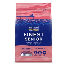 FISH4DOGS Finest Senior Salmon μικρή κροκέτα 1.5kg