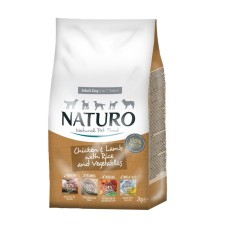 Naturo Adult Dog  Fresh Chicken & Lamb , Brown Rice 2kg 