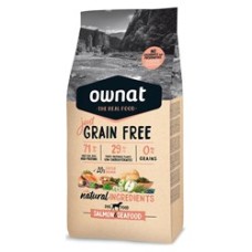 Ownat JUST DOG Grain Free Σολωμός & Θαλασσινά 14Kgr