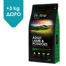 Profine Dog Adult Αρνί & Πατάτα 12kg +3 kg ΔΩΡΟ