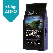 Profine Dog Adult Large Breed Σολωμός & Πατάτα 12kg +3 kg ΔΩΡΟ