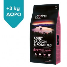 Profine Dog Adult Σολωμός & Πατάτα 12kg +3 kg ΔΩΡΟ