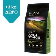 Profine Dog Adult Light Αρνί & Πατάτα 12kg +3 kg ΔΩΡΟ