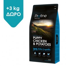 Profine Dog Puppy Κοτόπουλο & Πατάτα 12kg +3 kg ΔΩΡΟ