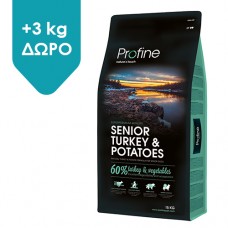 Profine Dog Senior Γαλοπούλα & Πατάτα 12kg +3 kg ΔΩΡΟ