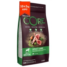 Wellness Core Adult Lamb Αρνί 10+2kg