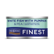 FISH4DOGS Finest White Fish with Pumpkin & Pea  85gr