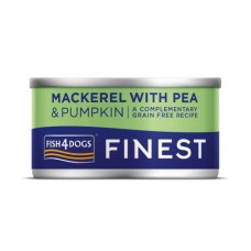 FISH4DOGS Finest Mackerel with Pumpkin & Pea  85gr