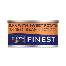 FISH4DOGS Finest Tuna with Sw.Potato  & Green Bean  85gr 