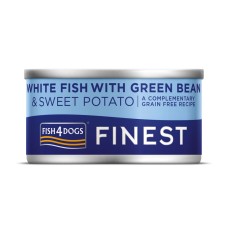 FISH4DOGS Finest White Fish with Sw.Potato & Green Bean  85gr 