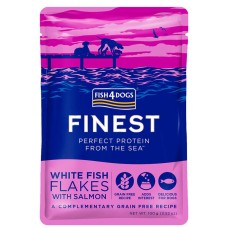 FISH4DOGS Finest White Fish flakes with Salmon 100gr 