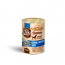 FISI DOG ADULT ΓΑΥΡΟΣ ΜΕ ΣΑΡΔΕΛΑ ΠΑΤΕ 400gr