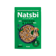 Natsbi Dog Steamed Chicken & Lamb 200gr